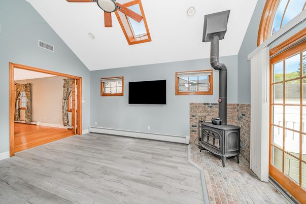 Fireplace, Interior, Wood Texture Flooring