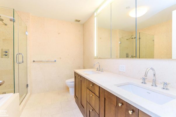 Bathroom, Dual Sink Vanities, Glass Shower, Interior