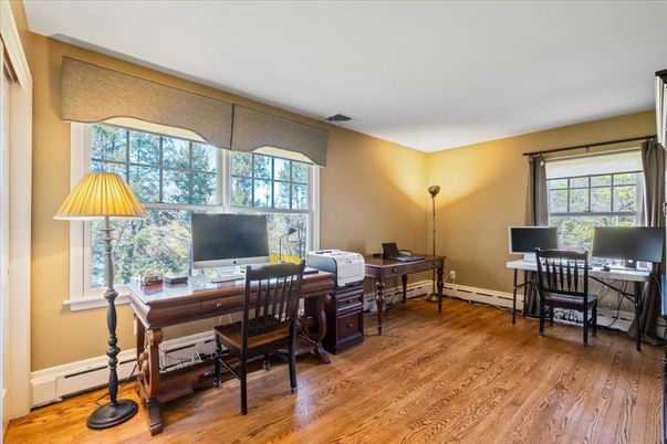Home Office, Interior, Wood Texture Flooring