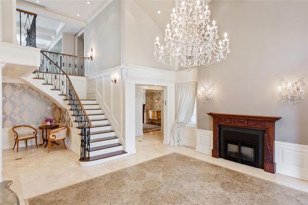 Chandelier, Fireplace, Interior, Recessed Lighting