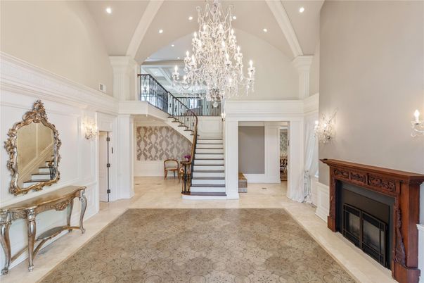 Chandelier, Fireplace, Interior, Recessed Lighting
