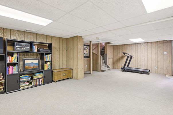 Fitness Equipment, Interior, Recessed Lighting, Wooden Walls