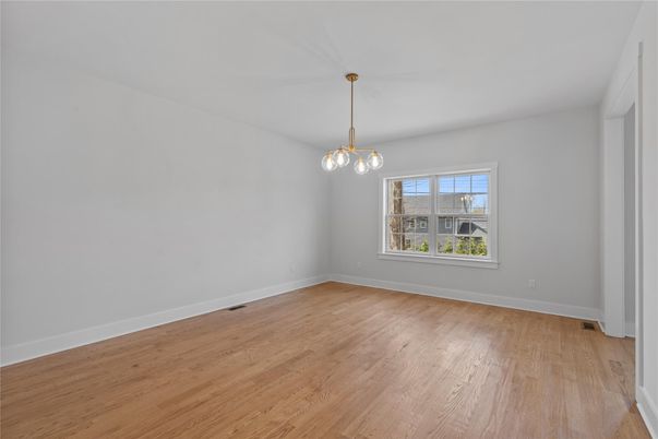 Empty room, Interior, Pendant Lights, Wood Texture Flooring
