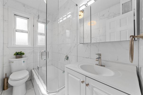 Bathroom, Glass Shower, Interior, Marble, Marble Walls