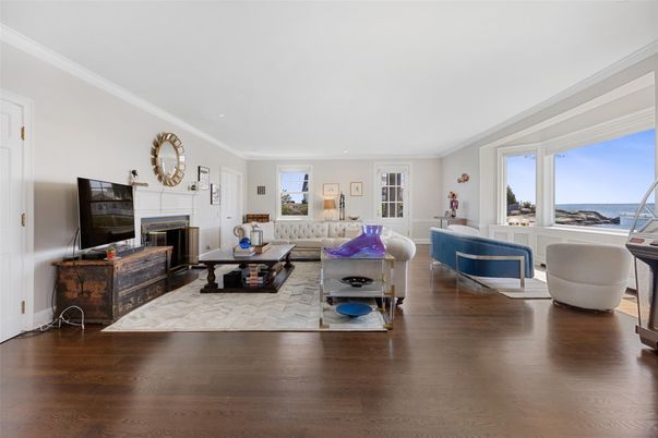 Fireplace, Interior, Living room, Water, Wood Texture Flooring