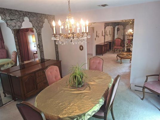 Chandelier, Dining room, Interior