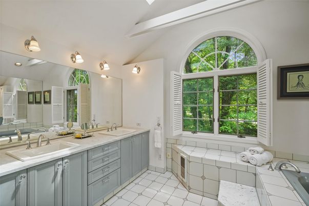 Bathroom, Dual Sink Vanities, Interior, Tile Countertops