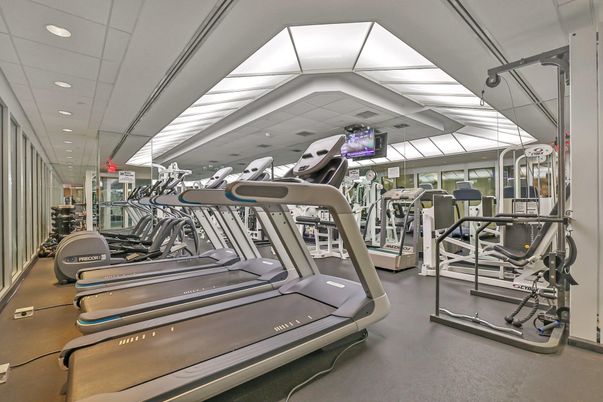 Fitness Equipment, Gym, Interior, Recessed Lighting