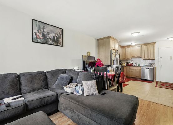 Interior, Kitchen, Living room, Stainless Steel Appliances, Wood Texture Flooring