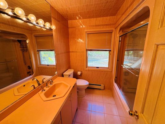 Bathroom, Interior, Wooden Walls