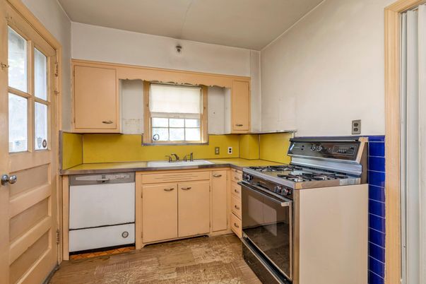 Interior, Kitchen, Wood Texture Flooring