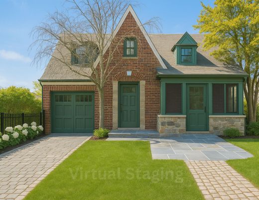 Attached, Exterior, Facade, Brick Facade, Brick Traditional