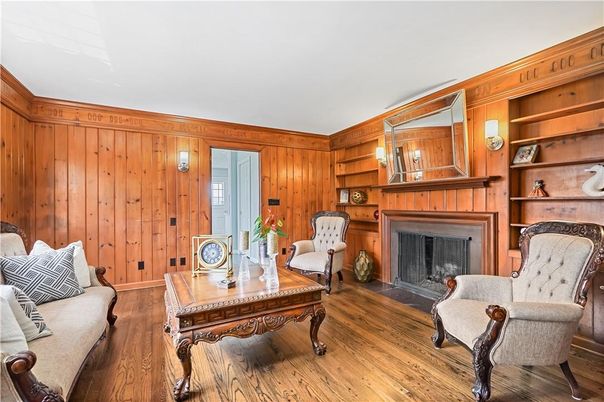 Fireplace, Interior, Wood Texture Flooring, Wooden Walls