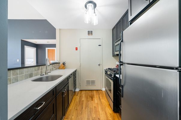 Interior, Kitchen, Wood Texture Flooring