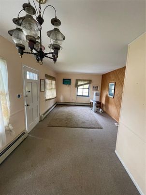 Chandelier, Empty room, Interior, Wooden Walls