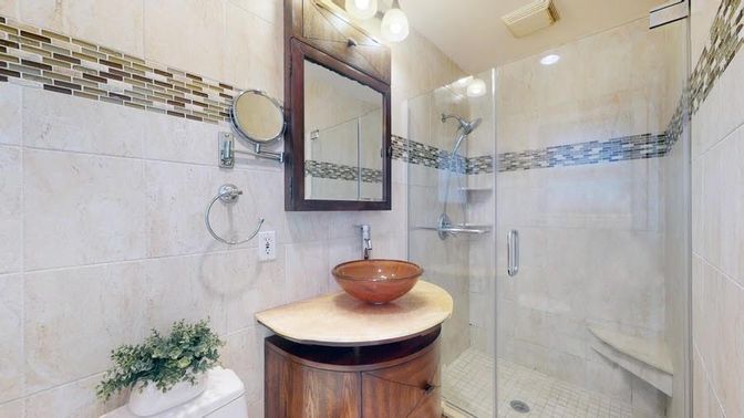 Bathroom, Glass Shower, Interior