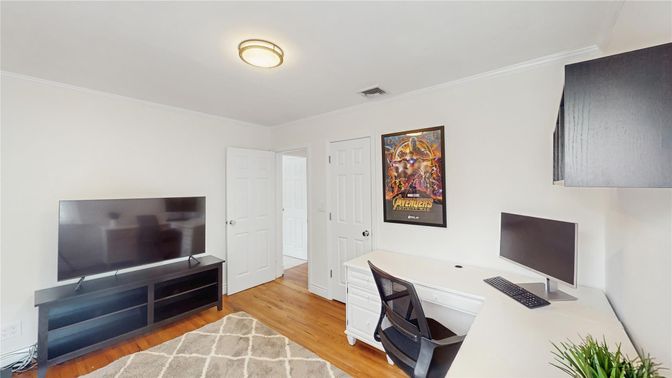 Home Office, Interior, Wood Texture Flooring