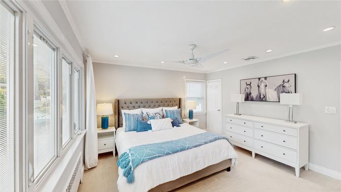 Bedroom, Interior, Recessed Lighting