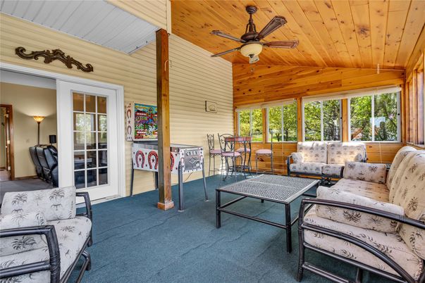 Interior, Living room, Sun Room, Wooden Ceilings
