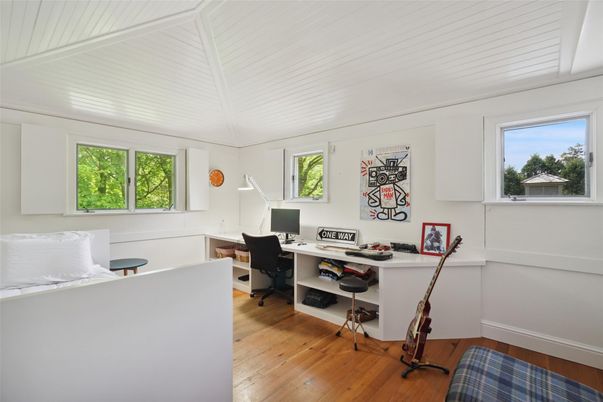 Home Office, Interior, Wood Texture Flooring
