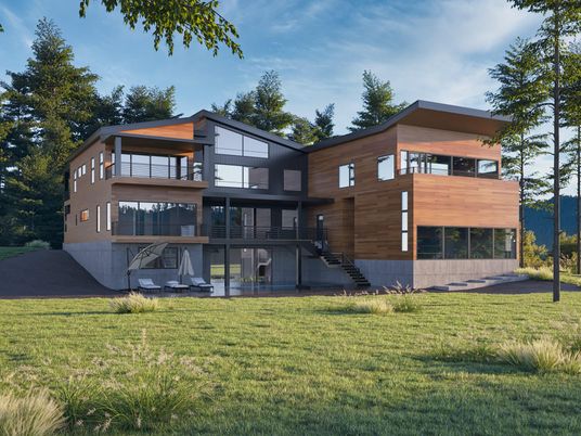 Backyard, Exterior, Facade, Modern