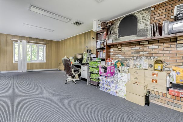 Home Office, Interior, Stone Walls