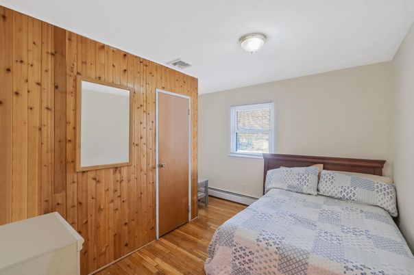 Bedroom, Interior, Wood Texture Flooring, Wooden Walls