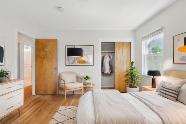Bedroom, Interior, Wood Texture Flooring