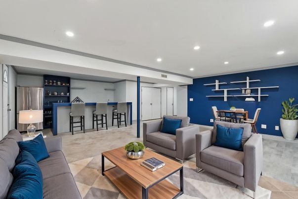 Dining room, Interior, Kitchen, Living room, Recessed Lighting, Stainless Steel Appliances