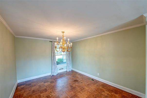 Chandelier, Empty room, Interior, Wood Texture Flooring