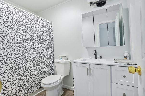 Bathroom, Interior, Wood Texture Flooring