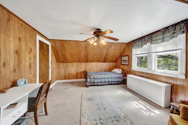 Bedroom, Home Office, Interior, Wooden Walls