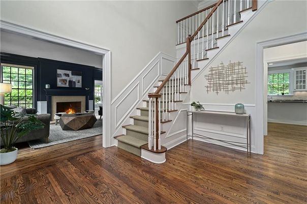 Fireplace, Interior, Wood Texture Flooring