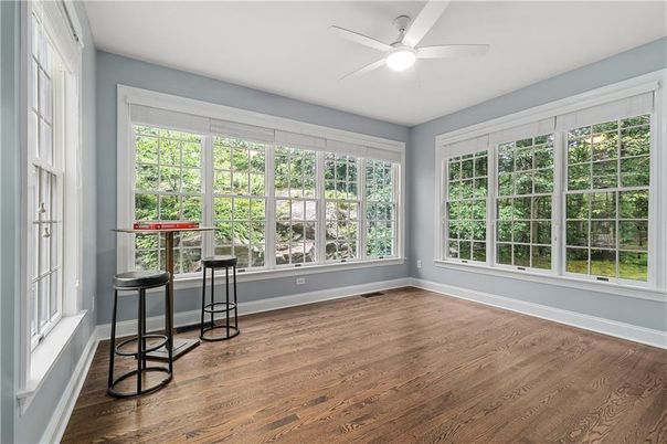 Interior, Sun Room, Wood Texture Flooring