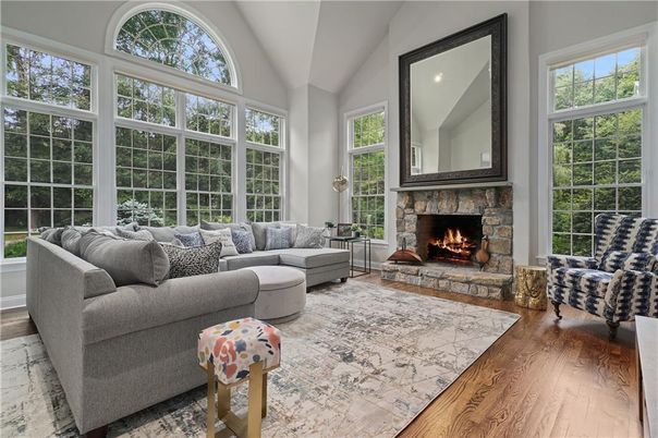 Fireplace, Interior, Living room, Wood Texture Flooring