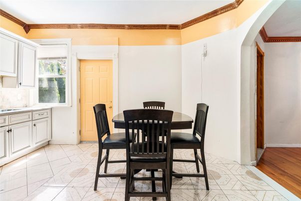 Dining room, Interior, Marble, Wood Texture Flooring