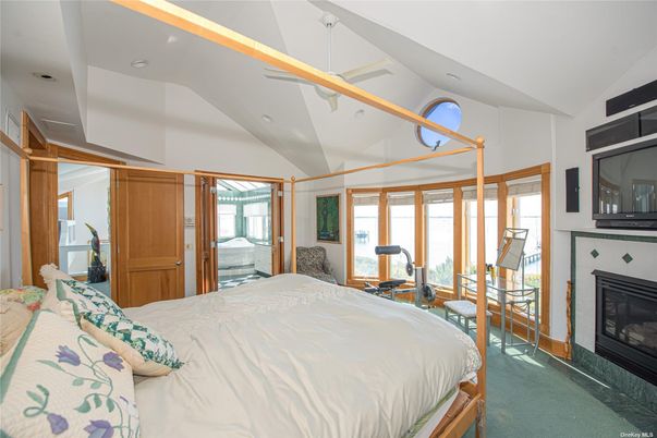 Bedroom, Fireplace, Interior