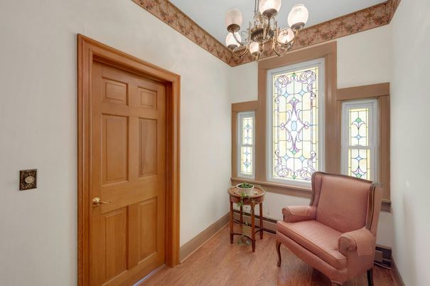 Chandelier, Interior, Wood Texture Flooring