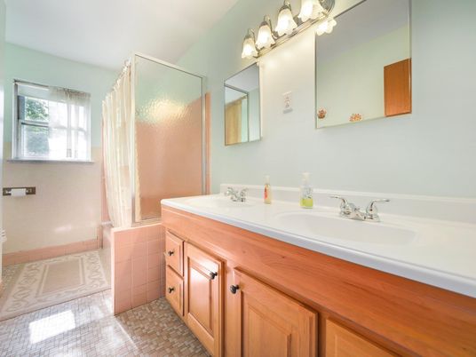 Bathroom, Dual Sink Vanities, Glass Shower, Interior