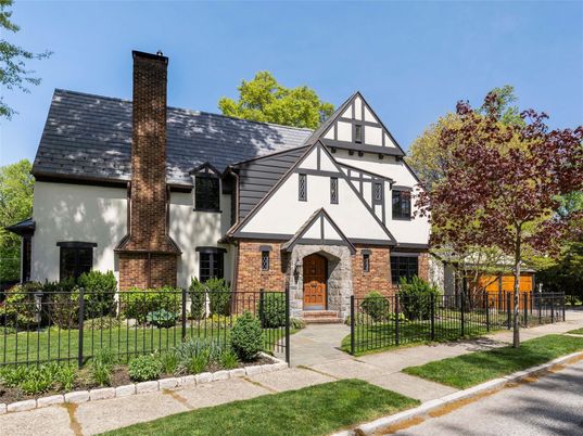 Exterior, Facade, Brick Facade, Tudor Revival