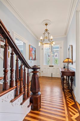 Chandelier, Interior, Wood Texture Flooring