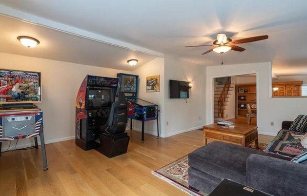 Fitness Equipment, Interior, Wood Texture Flooring
