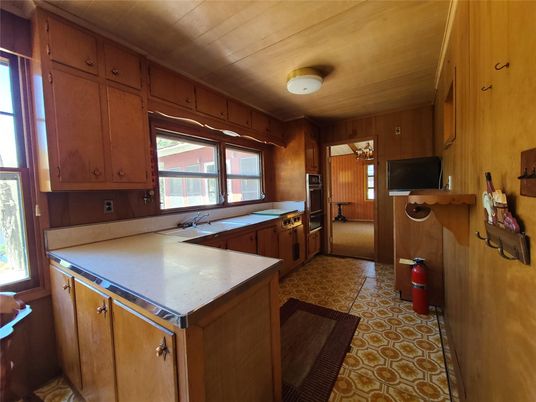 Interior, Kitchen, Wooden Walls