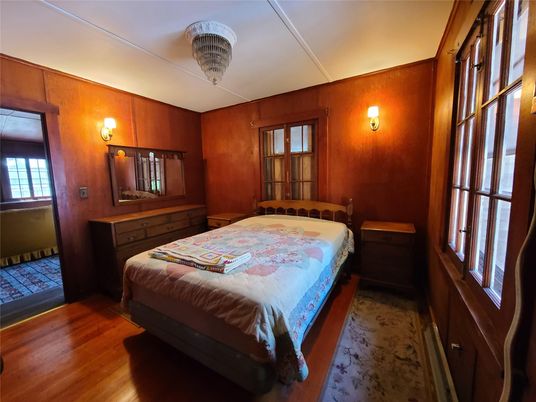 Bedroom, Interior, Wood Texture Flooring, Wooden Walls