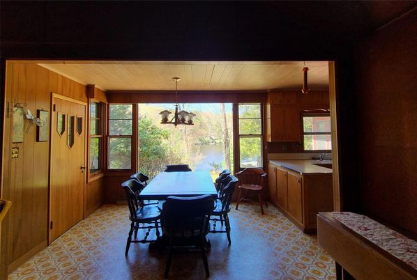 Dining room, Interior, Wooden Ceilings, Wooden Walls