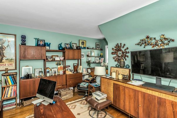 Home Office, Interior, Wood Texture Flooring