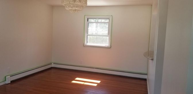 Chandelier, Empty room, Interior, Wood Texture Flooring