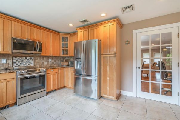 Interior, Kitchen, Recessed Lighting, Stainless Steel Appliances