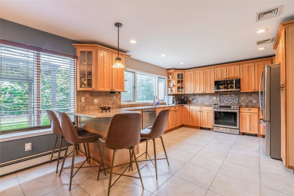 Interior, Kitchen, Pendant Lights, Recessed Lighting, Stainless Steel Appliances