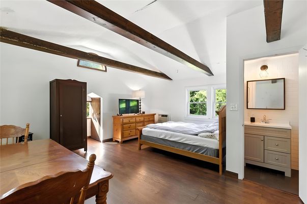 Bedroom, Interior, Wooden Beams, Wood Texture Flooring
